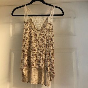 High low racer back top